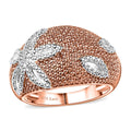Karia Natural Champagne Diamond Accent Fancy Ring in 18K RG Plated (Size 10.0) - Sticky add to cart bar