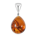 Baltic Honey Amber Drop Pendant without Chain in Sterling Silver - Sticky add to cart bar
