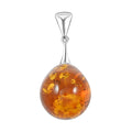 Baltic Amber Forest Drop Pendant without Chain in Sterling Silver - Sticky add to cart bar