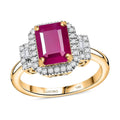 Luxoro 14K Yellow Gold AAA Royal Ruby, Diamond (I2) (0. 25 cts) Ring (Size 10.0) (4.48 g) 2.75 ctw - Sticky add to cart bar
