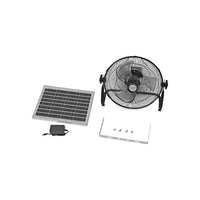 Solar Power 12 Fan, 15W Solar Panel, 15000mAh Battery, USB interface