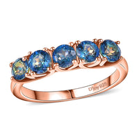 Savage Fire Mystic Topaz  Ring in 18K RG Vermeil Sterling Silver 1.55 ctw