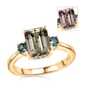 Luxoro 14K Yellow Gold AAA Turkizite, Lagoon Tourmaline Ring (Size 7.0) 2.55 ctw - Sticky add to cart bar