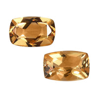 Premium Brazilian Citrine Set of 2 (Cush 6x4 mm) 1.03 ctw