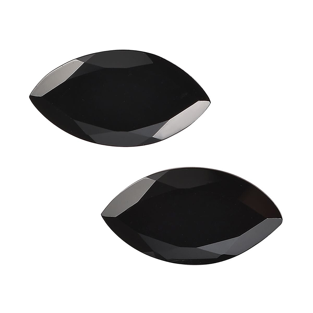 Black Onyx Set of 2 (Mrq 12x6.5 mm) 3.69 ctw
