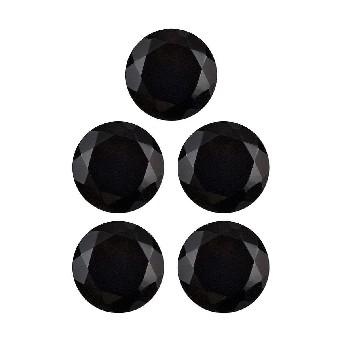 AA Black Onyx Set of 5 (Rnd 5 mm) 2.18 ctw