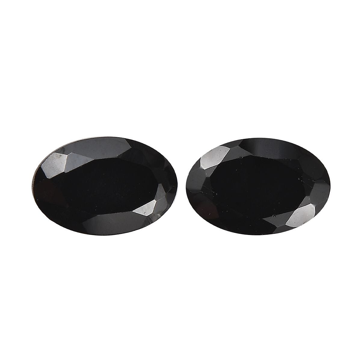 Thai Black Spinel Set of 2 (Ovl 6x4 mm) 1.07 ctw