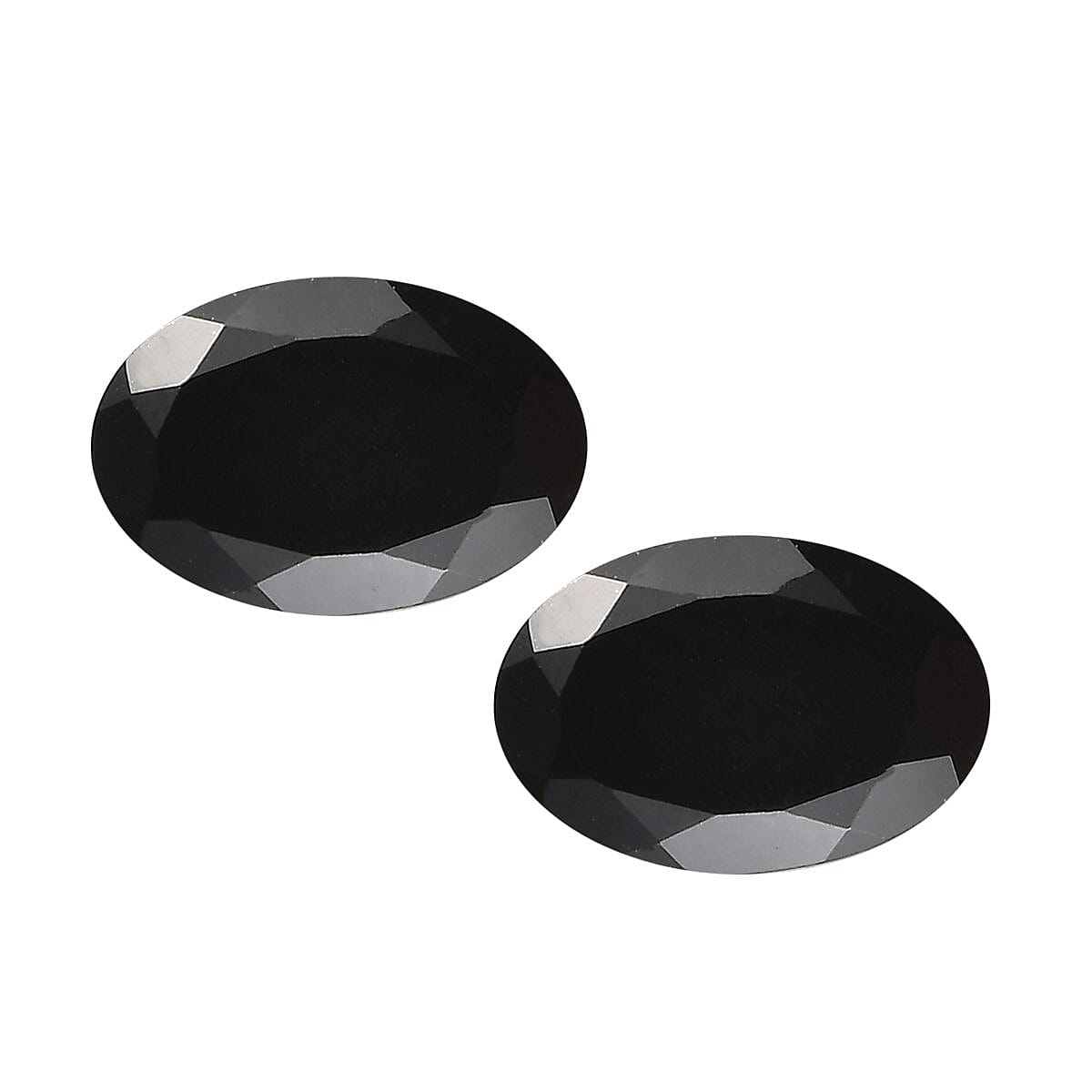 Australian Black Tourmaline Set of 2 (Ovl 6x4 mm) 0.81 ctw