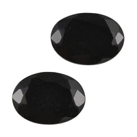 Australian Black Tourmaline Set of 2 (Ovl 7x5 mm) 1.33 ctw
