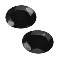 Australian Black Tourmaline Set of 2 (Ovl 8x6 mm) 2.19 ctw