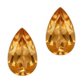Brazilian Citrine Set of 2 (Pear 5x3 mm) 0.35 ctw - Sticky add to cart bar