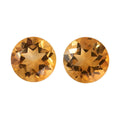 Premium Brazilian Citrine Set of 2 (Rnd 5 mm) 0.86 ctw - Sticky add to cart bar