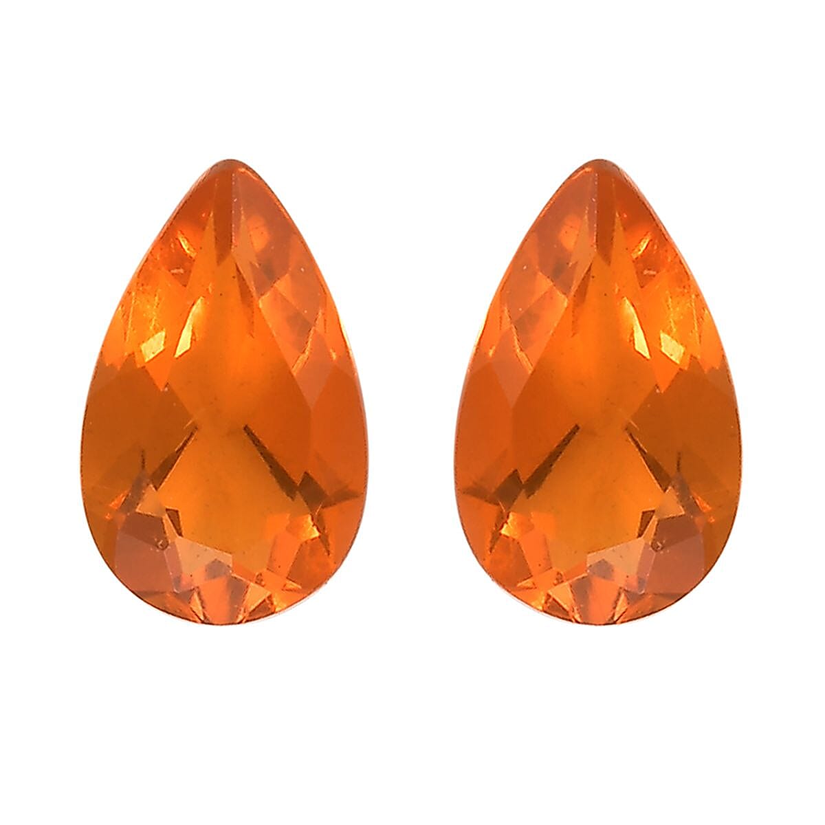 Jalisco Fire Opal Set of 2 (Pear 5x3 mm) 0.24 ctw