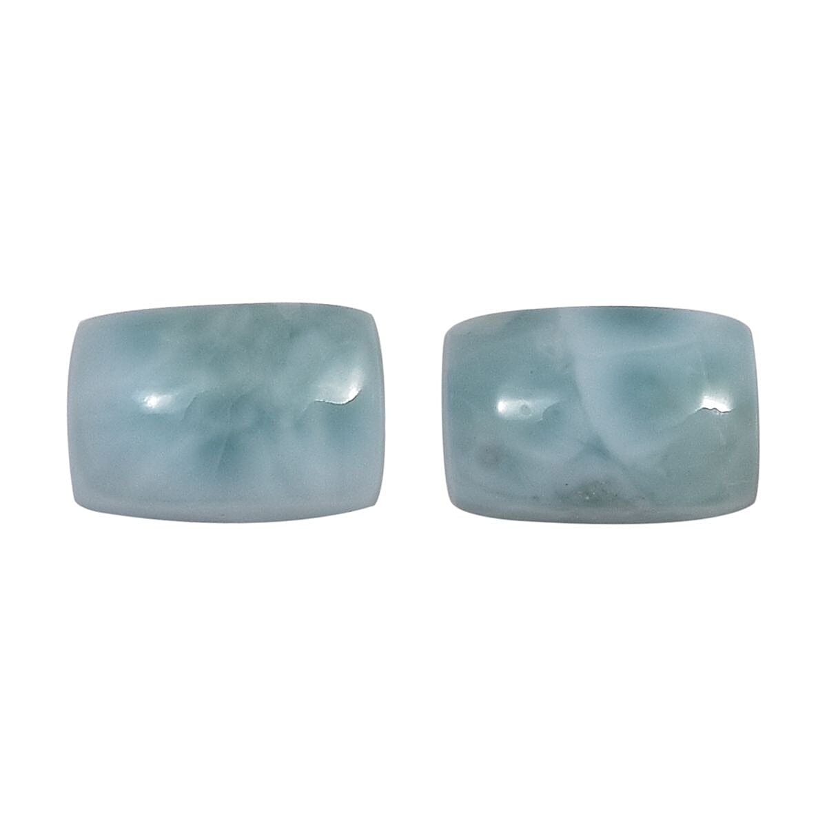 Larimar Set of 2 (Cush 6x4 mm) 1.15 ctw