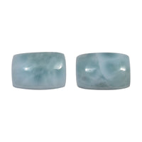 Larimar Set of 2 (Cush 6x4 mm) 1.15 ctw