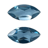 London Blue Topaz Set of 2 (Mrq 5x2.5 mm) 0.31 ctw