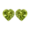 AA Hebei Peridot Set of 2 (Heart 7 mm) 2.36 ctw - Sticky add to cart bar