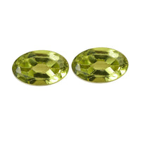 Hebei Peridot Set of 2 (Oval 5x3 mm) 0.46 ctw