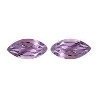 Rose De France Amethyst Set of 2 (Mrq 8x4 mm) 0.86 ctw