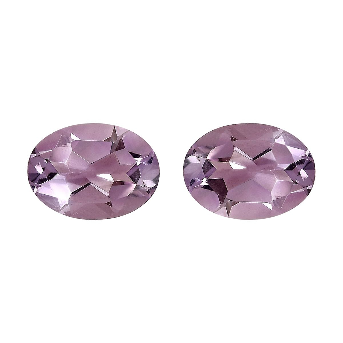Rose De France Amethyst Set of 2 (Ovl 7x5 mm) 1.26 ctw