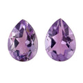 Rose De France Amethyst Set of 2 (Pear 7x5 mm) 1.13 ctw - Sticky add to cart bar