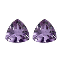 Rose De France Amethyst Set of 2 (Trl 5 mm) 0.75 ctw