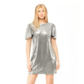 Sentimental NY Silver Metallic Liquid Shine Tunic – Small - Sticky add to cart bar