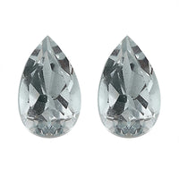 AA Goshenite Set of 2 (Pear 5x3 mm) 0.36 ctw
