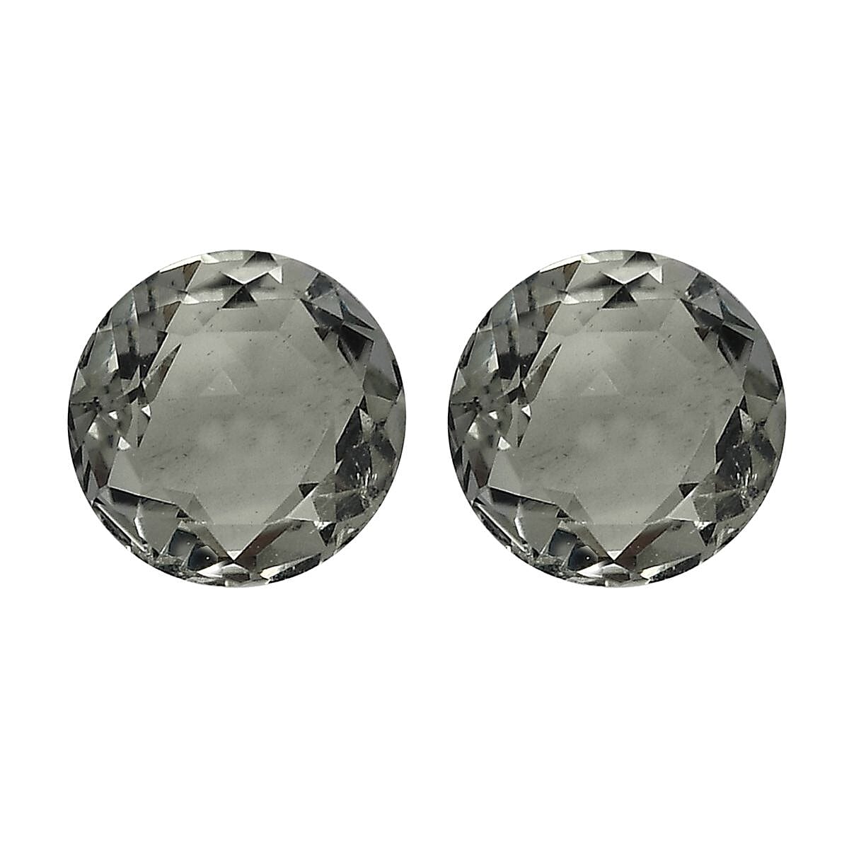 AA Montezuma Prasiolite Set of 2 (Rnd 5 mm) 0.92 ctw
