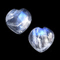 AA Rainbow Moonstone Set of 2 (Heart 6 mm) 1.55 ctw - Sticky add to cart bar