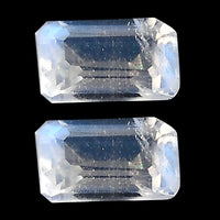 AAA Rainbow Moonstone Set of 2 (Oct 5x3 mm) 0.41 ctw