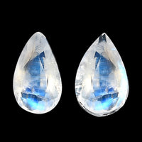 AA Rainbow Moonstone Set of 2 (Pear 5x3 mm) 0.34 ctw