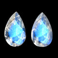 AAA Rainbow Moonstone Set of 2 (Pear 5x3 mm) 0.40 ctw - Sticky add to cart bar
