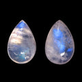 Rainbow Moonstone Set of 2 (Pear 6x4 mm) 1.10 ctw - Sticky add to cart bar