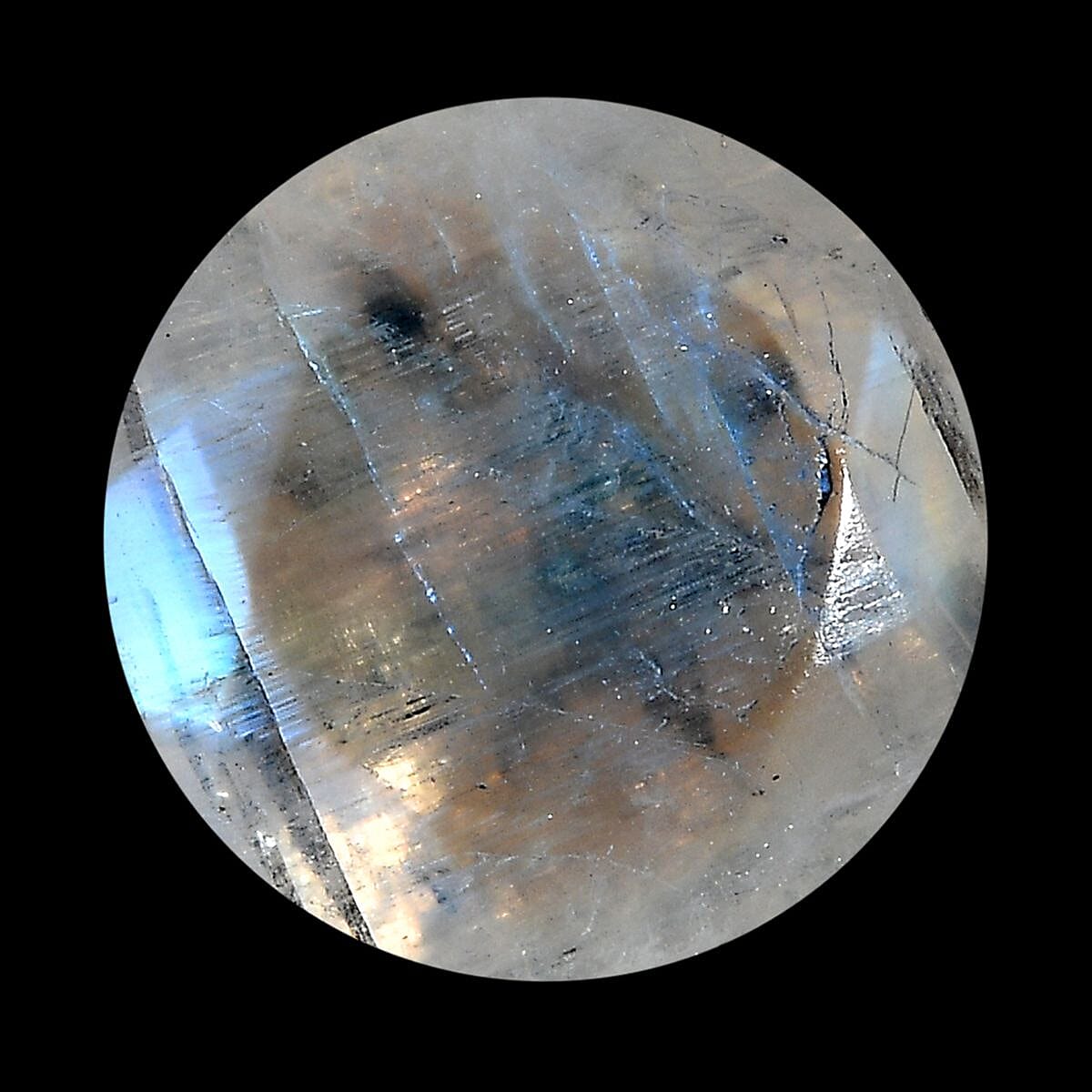 Rainbow Moonstone (Rnd 10 mm) 3.18 ctw