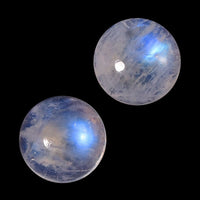 Rainbow Moonstone Set of 2 (Rnd 5 mm) 1.00 ctw