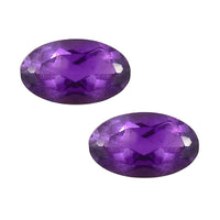 African Amethyst Set of 2 (Ovl 5x3 mm) 0.30 ctw