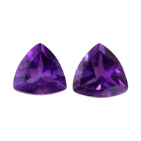 African Amethyst Set of 2 (Trl 5 mm) 0.71 ctw