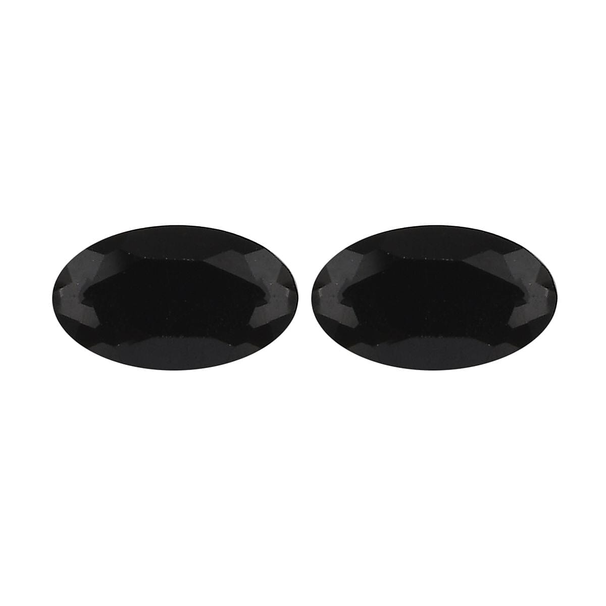 Thai Black Spinel Set of 2 (Ovl 5x3 mm) 0.57 ctw
