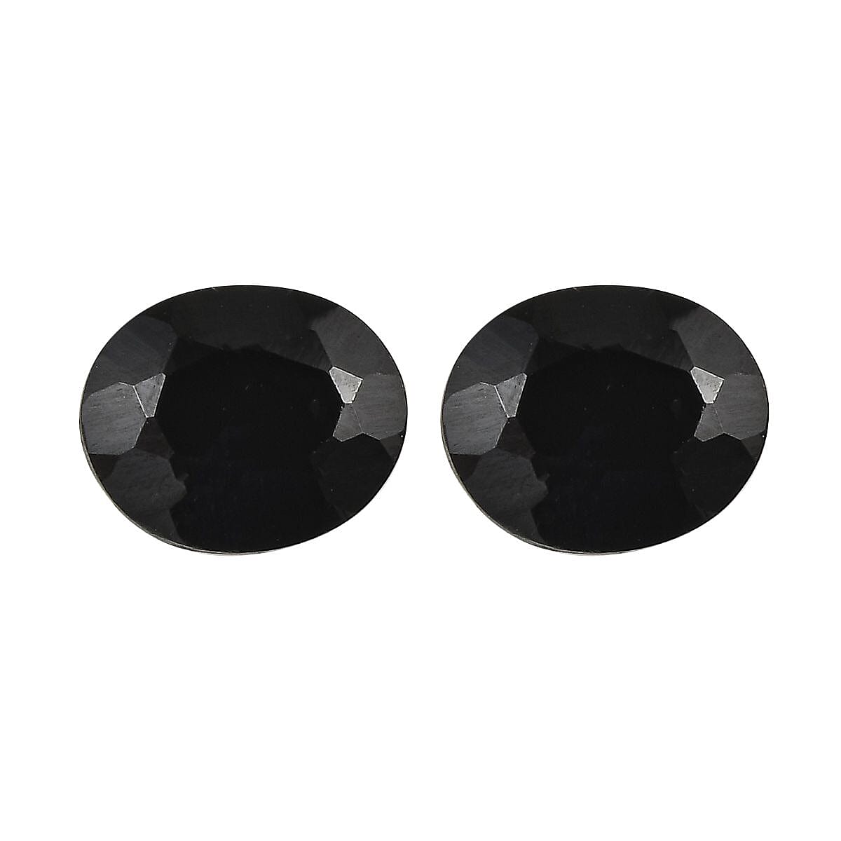 Thai Black Spinel Set of 2 (Ovl 5x4 mm) 0.71 ctw