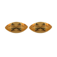 Brazilian Citrine Set of 2 (Mrq 8x4 mm) 0.87 ctw