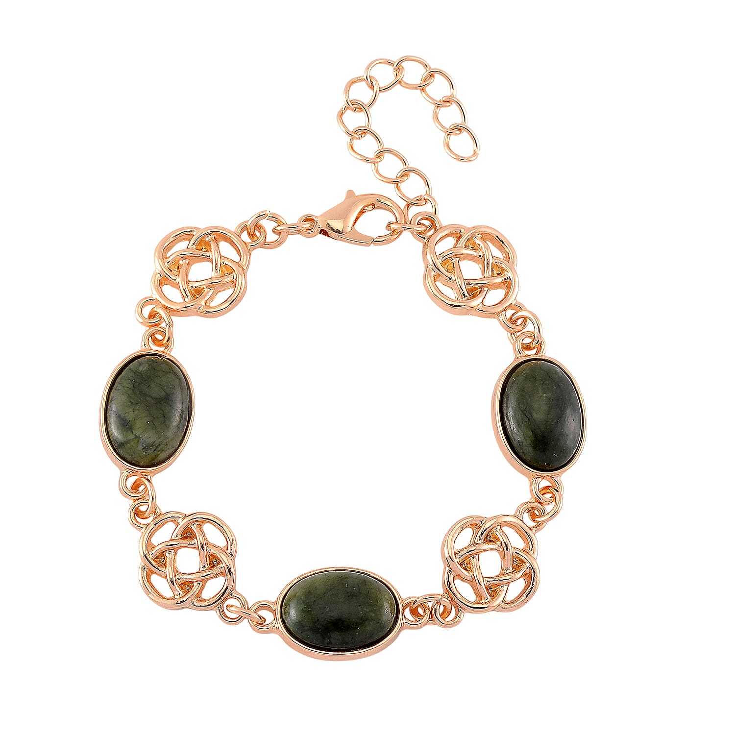 Connemara Marble 30.00 ctw Bracelet in Goldtone (7-9.0In)