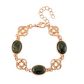 Connemara Marble 30.00 ctw Bracelet in Goldtone (7-9.0In) - Sticky add to cart bar