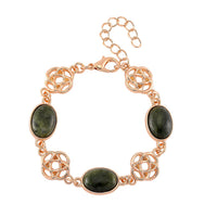 Connemara Marble 30.00 ctw Bracelet in Goldtone (7-9.0In)