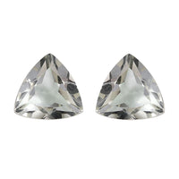 Montezuma Prasiolite Set of 2 (Trl 6 mm) 1.38 ctw