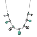D'Joy Artisan Crafted Royston Turquoise and White Buffalo 24.60 ctw Western Heritage Necklace in Sterling Silver (18-20 Inches) - Sticky add to cart bar