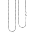 Rope Chain Necklace in Sterling Silver 17.8 Grams 24 Inches - Sticky add to cart bar