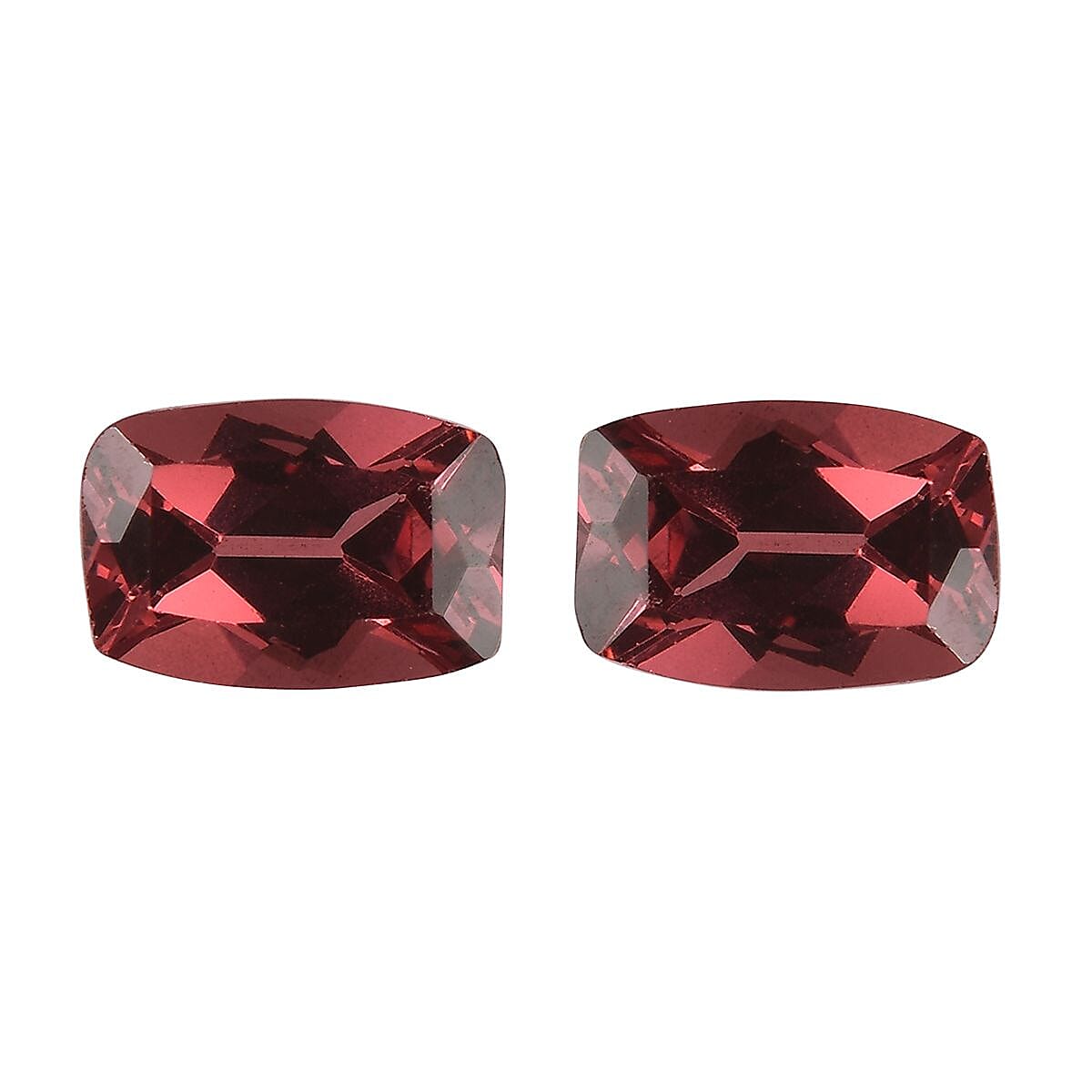 Mozambique Garnet Set of 2 (Cush 6x4 mm) 1.27 ctw