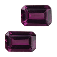 Orissa Rhodolite Garnet Set of 2 (Oct 6x4 mm) 1.18 ctw
