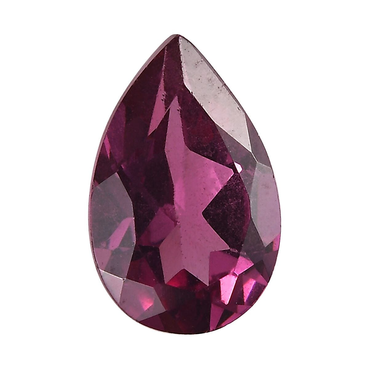 Orissa Rhodolite Garnet (Pear 8x5 mm) 0.90 ctw